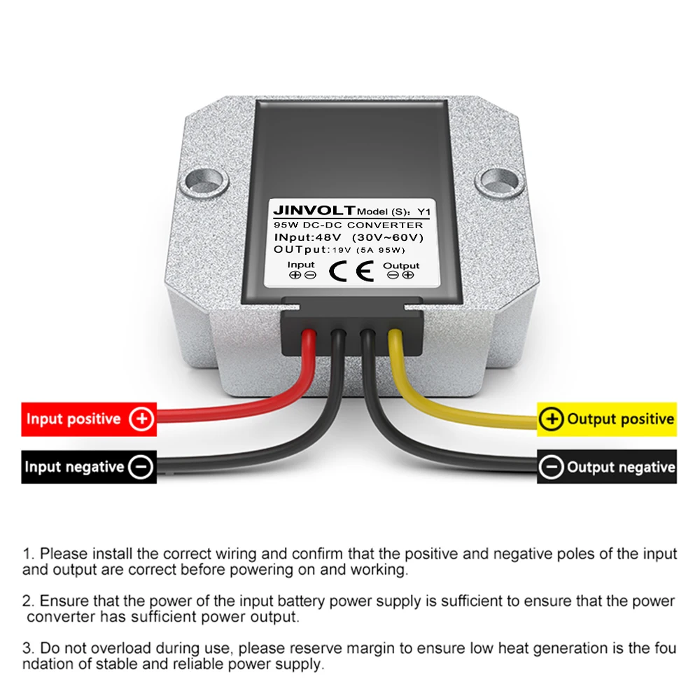 48V to 19V DC-DC Step-down Modul Converter (30V~60V Input, 5A/6A/8A/10A Output), Constant Voltage Power Converter