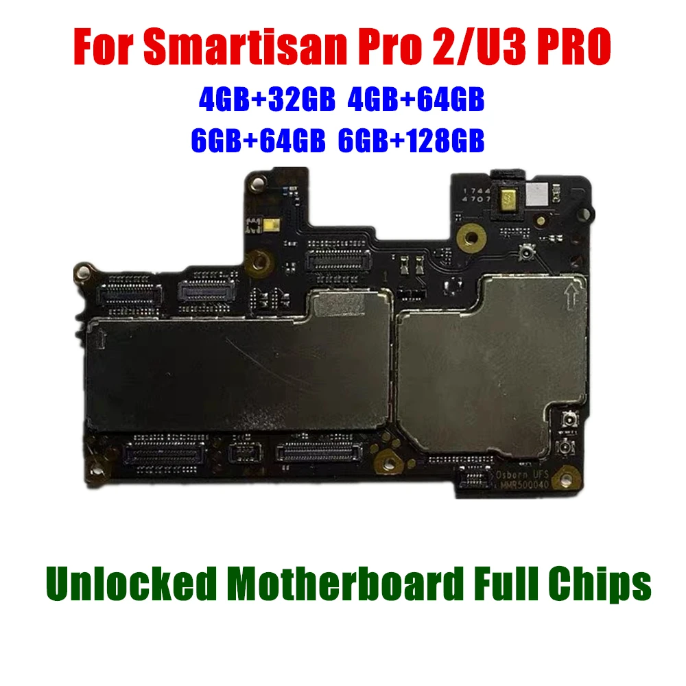 

Unlocked Main Mobile Board Mainboard Motherboard With Chips Circuits Flex Cable For Smartisan Pro2 Pro 2 / U3 PRO