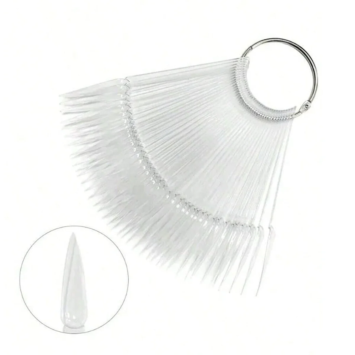 50/100/150/200 Stück Transparente Spitze Nagellack-Präsentationsstäbchen, Nagelkunst-Farbdisplay-Board, Nagelkunst-Heimwerker-Salonbedarf – Detail 6