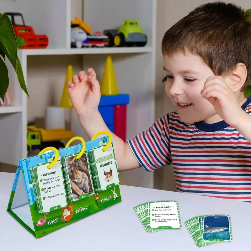 

Realistic Animal Flash Cards 69X Animal Cognitive Flash Cards Fun Vocabulary Builder Early Learning Puzzle Matching Game Playset
