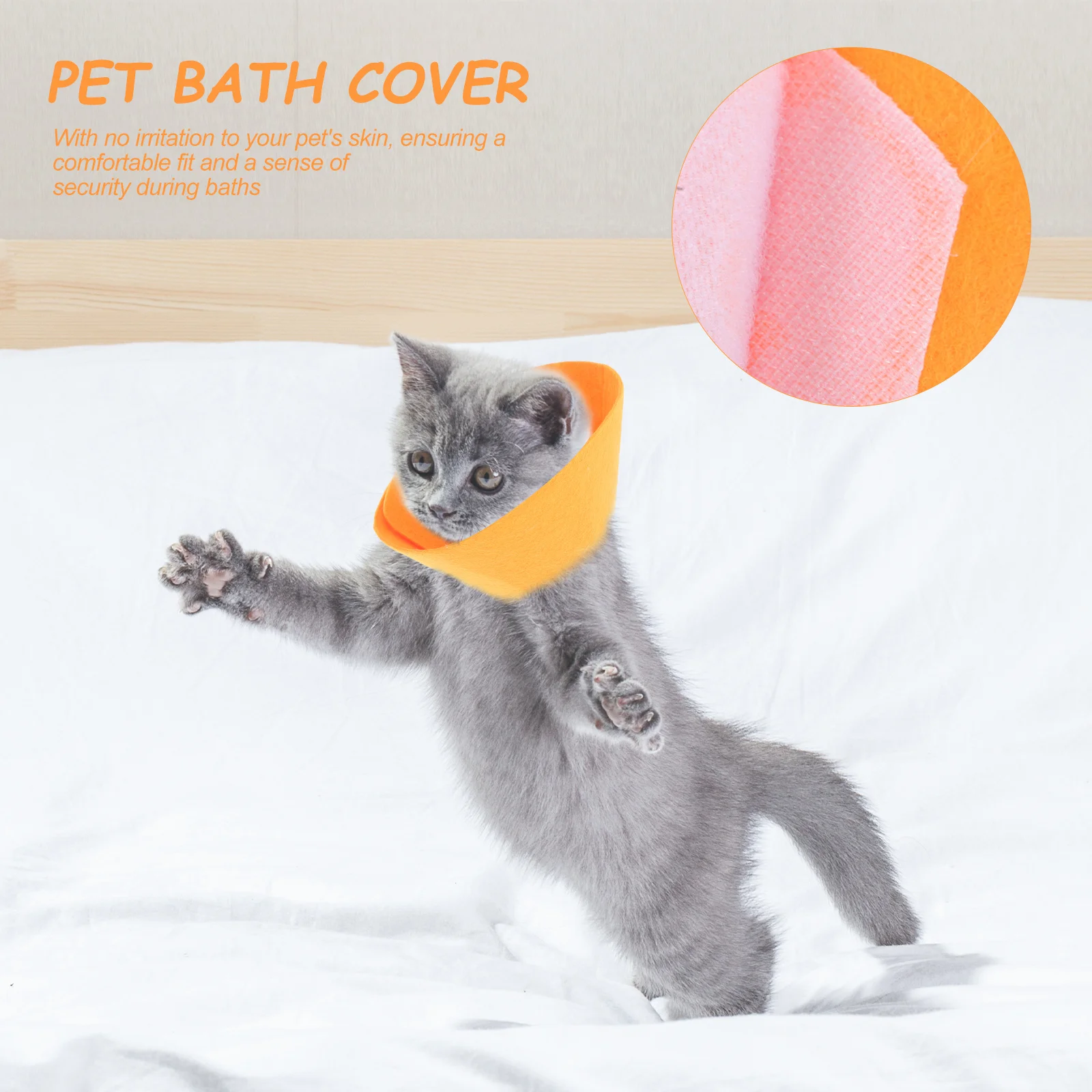 

3pcs Small Pet Bathing Suit Waterproof Anti-Lick Collar For Hamster Squirrel Guinea Pig Recovery Protection Gear Pet Cone Collar