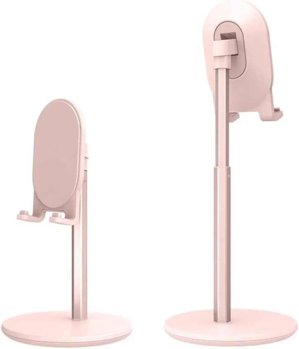 

Cell Phone Stand,BRIGHT STONE Angle Height Adjustable Tablet Stand Phone Holder for Desk (4"-10") Pink