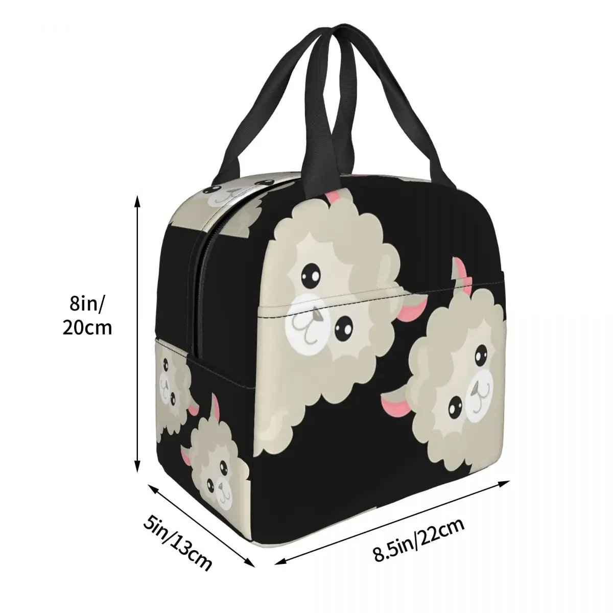 Sweet Alpacas Llamas Gift Idea Oxford Cloth Portable Bags Alpaca Animal School Trip Lunch Hiking Debris Cooler Food Handbags