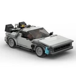 Hot Back to the Future Time Machine Building Blocks Technical Car Bricks Construct Toys For Kids Gifts Compatible with LEGOs