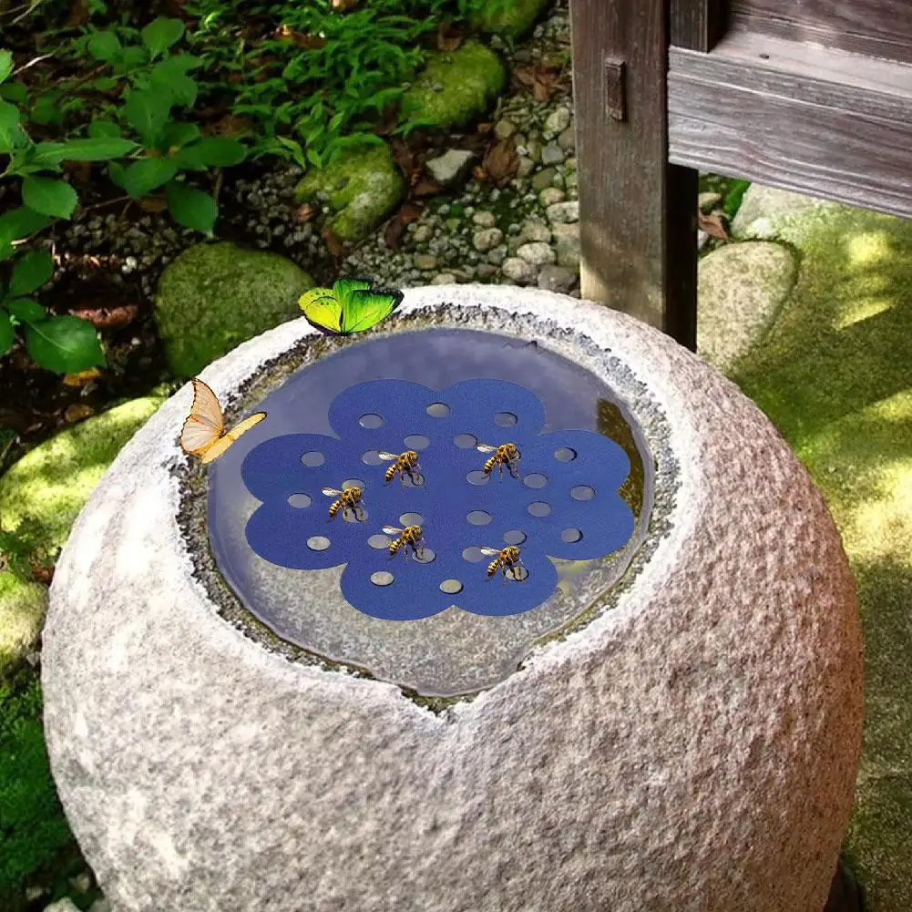 

Floating Bee Island Honeycomb Bee Waterer Floating Station Bee Insect Drinking Tray For Outdoor Garden Thirsty M3R1