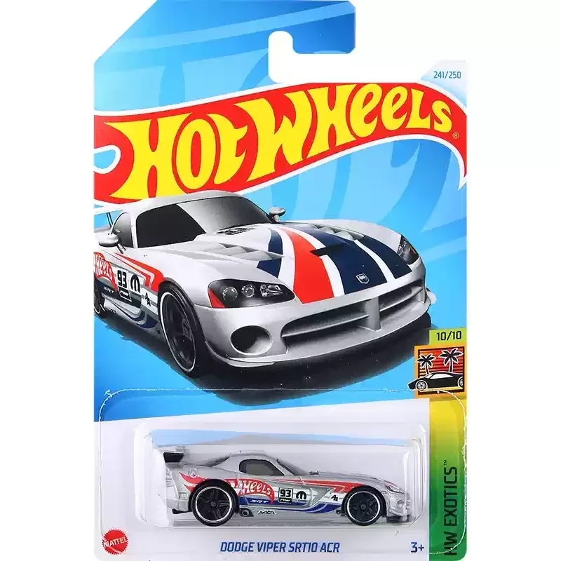 Original Hot Wheels Car Dodge Viper Srtio ACR RT Toys for Boys 1/64 Diecast Vehicles Alloy Model Carro Collection Birthday Gift