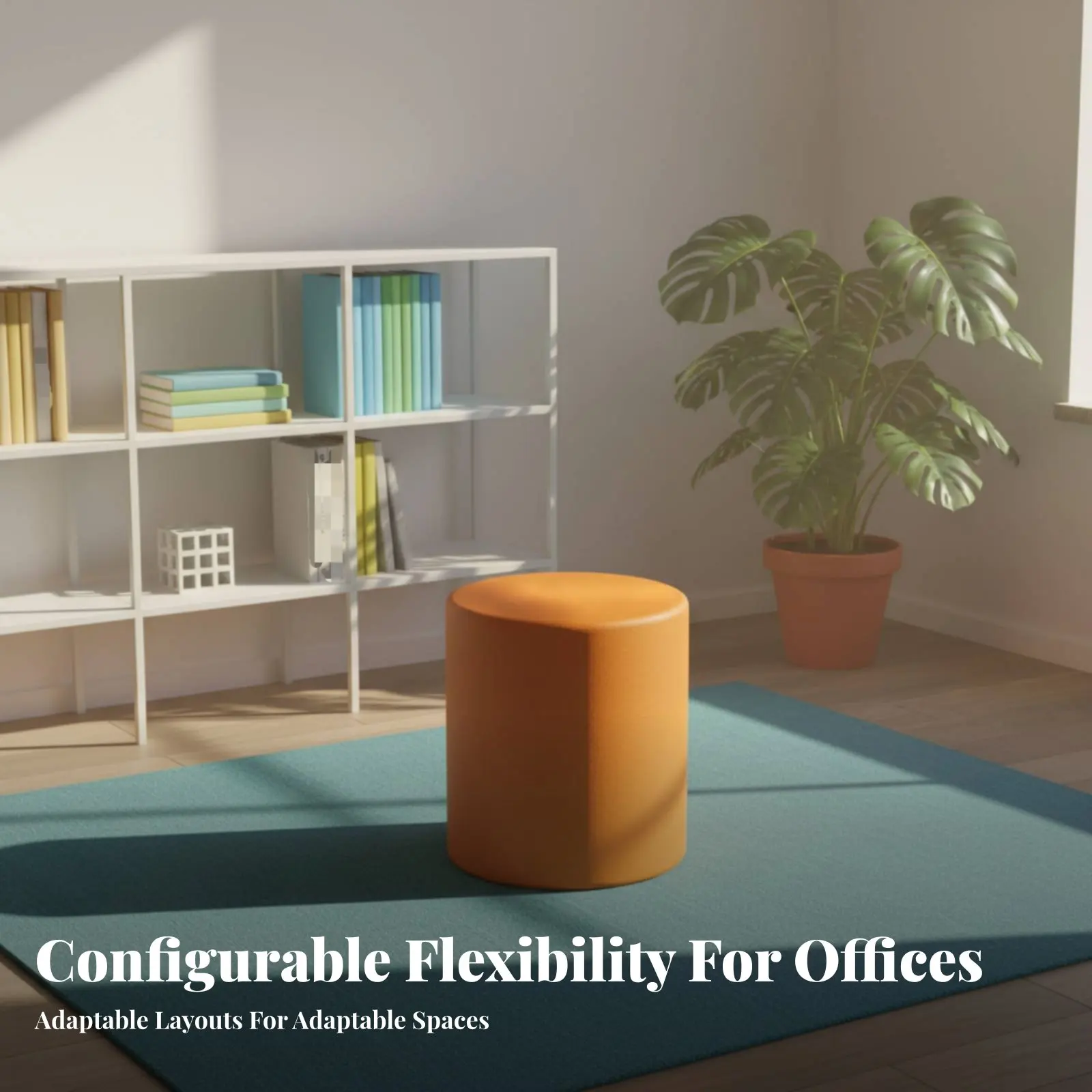 

Модульный диван-конструктор с геометрическими блоками, настраиваемая композиция, минималистичный дизайн, износостойкий чехол