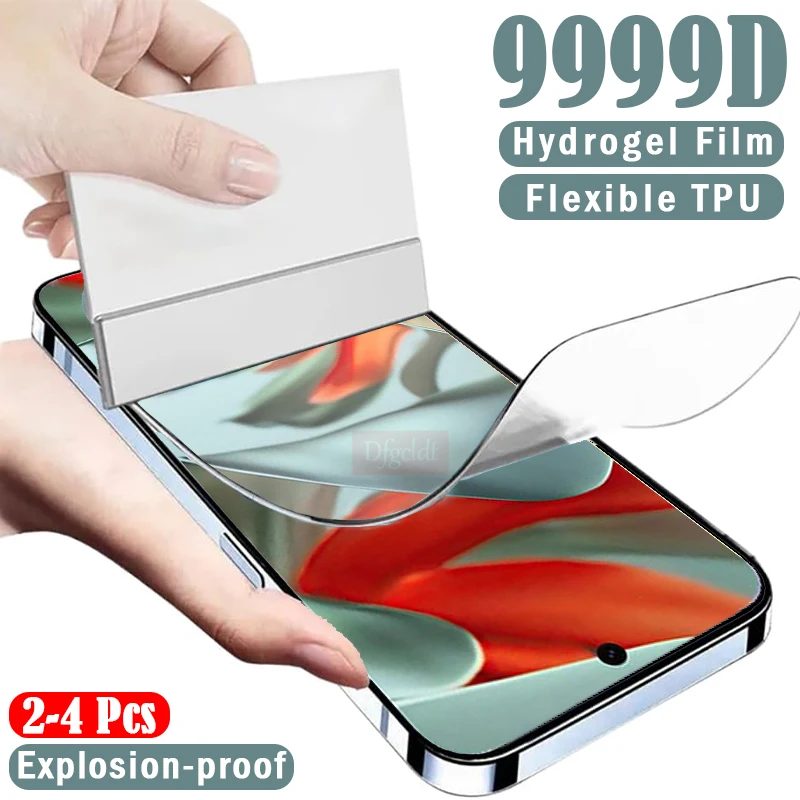 

2-4 шт. мягкая силиконовая гидрогелевая пленка для Google Pixel 9 Pro XL, складная защитная пленка для экрана Google Pixel 6 7 8 Pro 9a 8a 7a 6a пленка