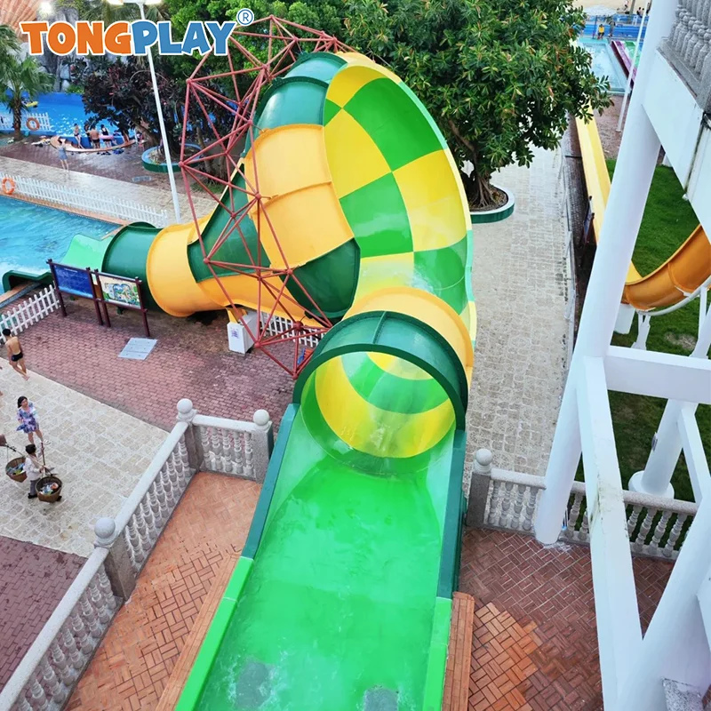 Resort island surfboard slide due in uno pratico open-air di alta qualità promozionale giostre parco giochi acquatico parco acquatico