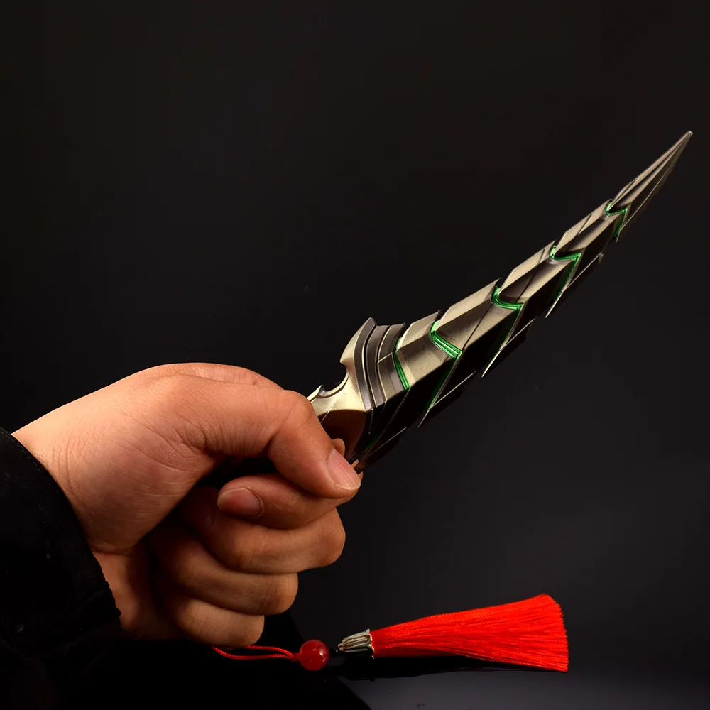 22cm Valorant 무기 헬릭스 단검 게임 주변 금속 에이전트 무기 모델 데스크탑 장식 장식 공예 선물 장난감 소년