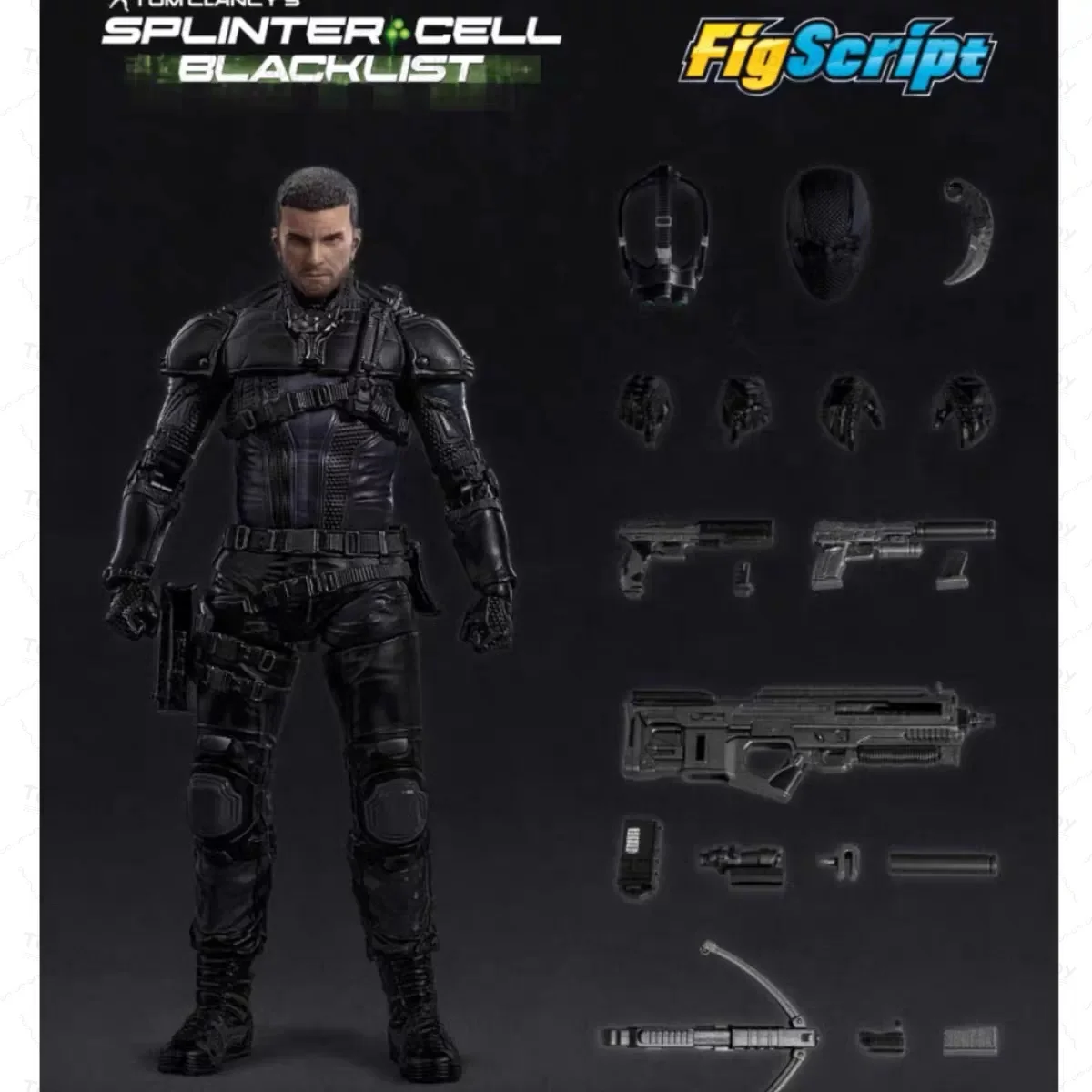 2026 NEW IN STOCK  CCS Toys FigScript Series Sam Fisher Cell Division 6: Blacklist 1/12 Mobile Model Fisher  Action Figure Toy