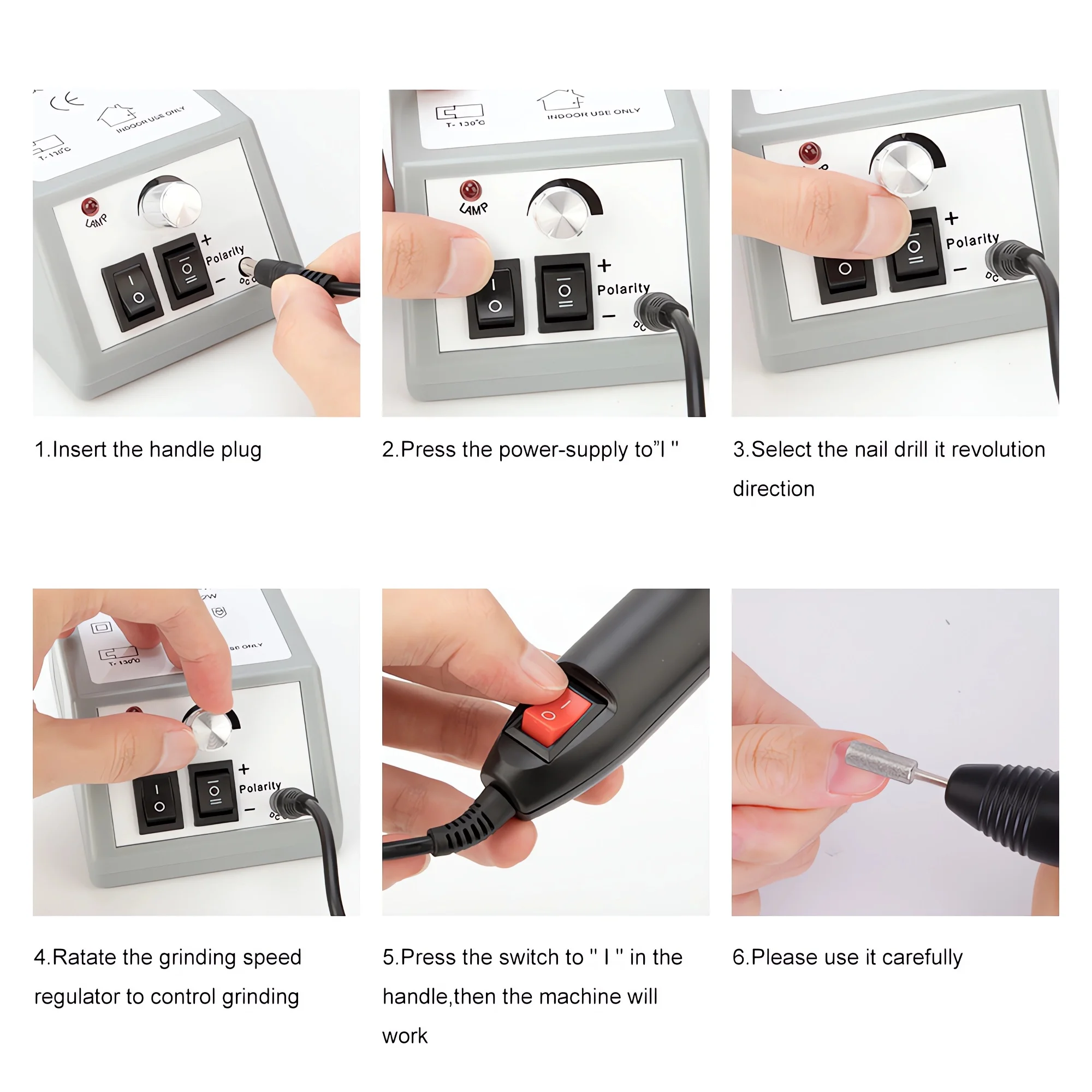 20000 RPM Electric Manicure Drill Milling Cutters Set with Electric Nail Sander Machine,Efficiently Remove Polish and Cuticle