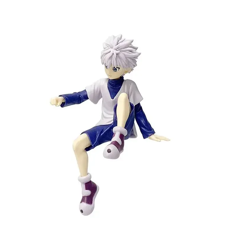 HUNTERxHUNTER-Figurine d'Action de Killua Zoldyck en Posture Assise, Modèle en PVC, Statue de Bureau, Jouets de Décoration, Collection de Beurres, Cadeaux, Nouvelle Collection