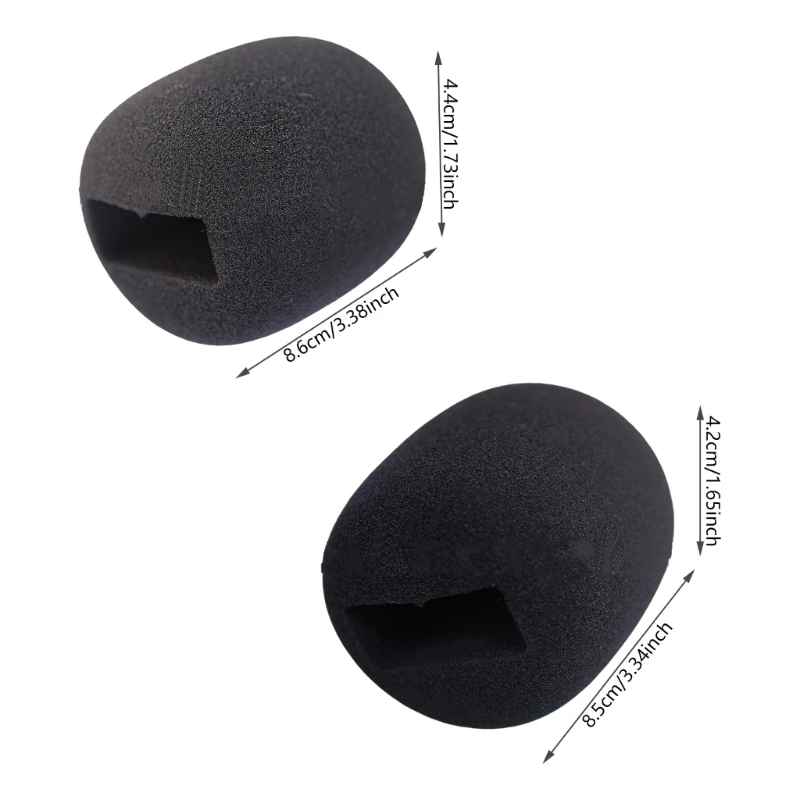 ميكروفون ذو طية صدر السترة ملحق إسفنجي مقاوم للرياح للتسجيل الواضح