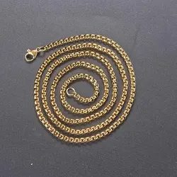 ZHOUYANG Necklace For Women Stainless Steel Chain Fashion Jewelry 2024 Thick Box Chains Female Neck Accessories Wholesale Gifts