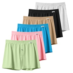 4pcs Male Arrow Pants Men Cotton Boxers Shorts Loose Mid-Waisted Men's Plus Size Underwear Homewear Comfortable Panties