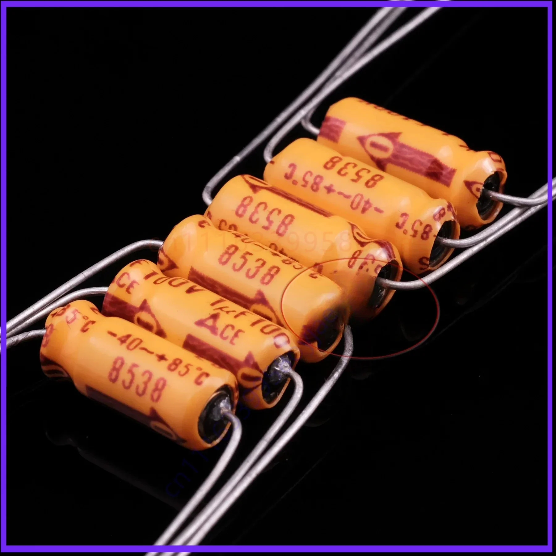 20pcs for Original Japan Vintage Panasonic Orange Axial Hi-Fi Audio Coupling Capacitor 100V1UF