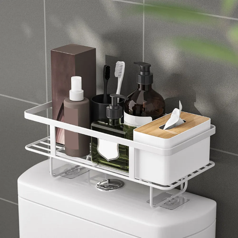 

1Pcs Cistern Storage Stand Bathroom Organizer Rack Large Capacity Toilet Storage Shelf Waterproof Home Sundry Holder Indoor Rack