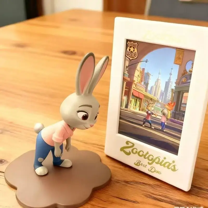 Zootopia Nick Judy Figura misteriosa Giocattolo da collezione Scatola cieca Regalo Bambola in miniatura Opere d'arte fatte a mano Città di animazione Squadra perfetta