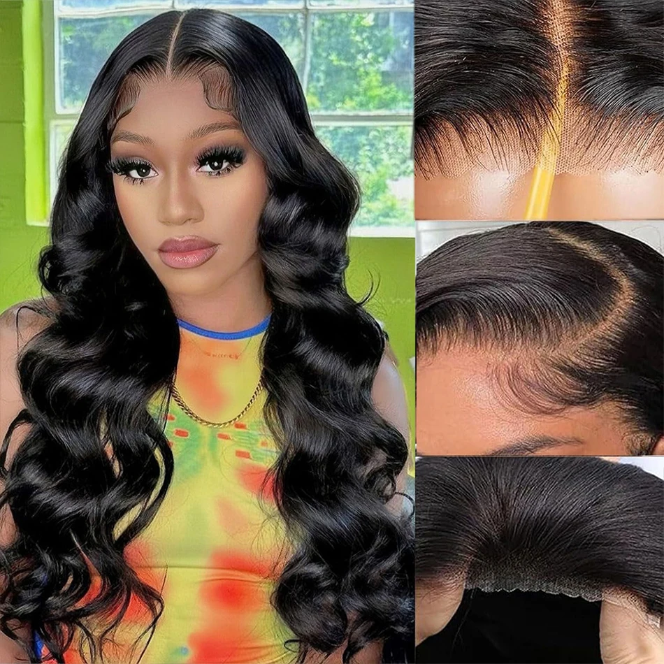 

100% Human Hair Pre Plucked Pre Cut 5X5 HD Lace Front Wigs Malaysia Body Wave Lace Closure Glueless Wig Wear Ang Go 180% Density