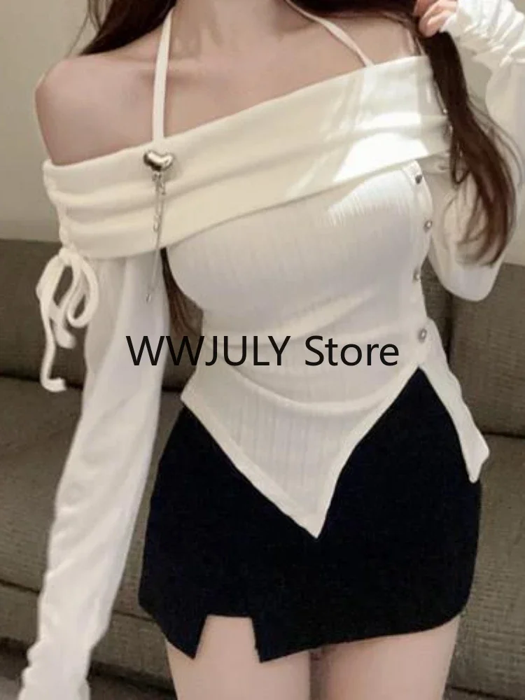 Slim Basic Women Clothing Office Lady Casual Long Sleeve Blouse Outfits Korean Fashion Elegant Y2k Tops Female Chic 2024 Summer