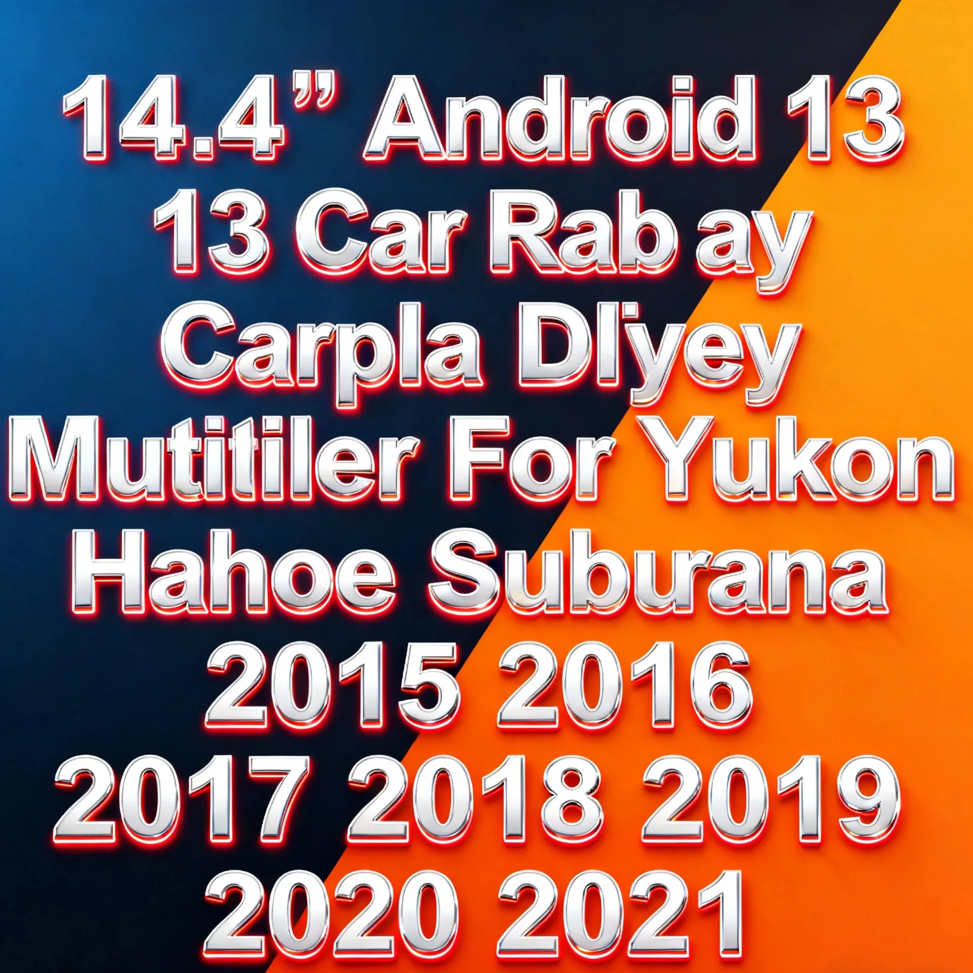 

14,4-дюймовый автомобильный радиоприемник Android 13, мультимедийный плеер Carplay для GMC Yukon Chevrolet Tahoe Suburban 2015 2016 2017 2018 2019 2020 2021