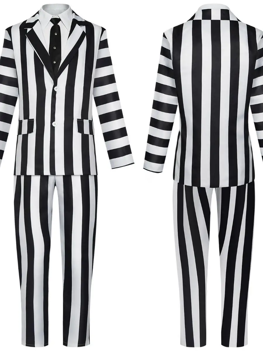 Disfraz de mago loween Michael Keaton, traje para actuación en escenario de jugo de insecto, ropa étnica para mujer, conjunto de Top y pantalones