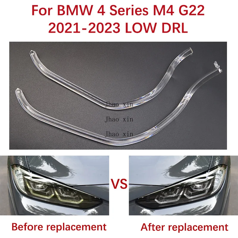 

For BMW 4 Series M4 G22 White Angel Eyes 2021-2023 LOW Daytime Running Light Ballast Light Source Module Car Headlight DRL Strip