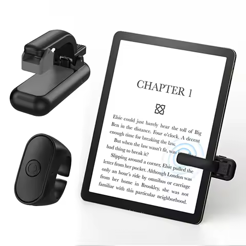 2-in-1 Page Turner Clicker Wireless Page Turner Remote Control E-Reader Phone Camera Record Trigger Remote for Kindle Paperwhite