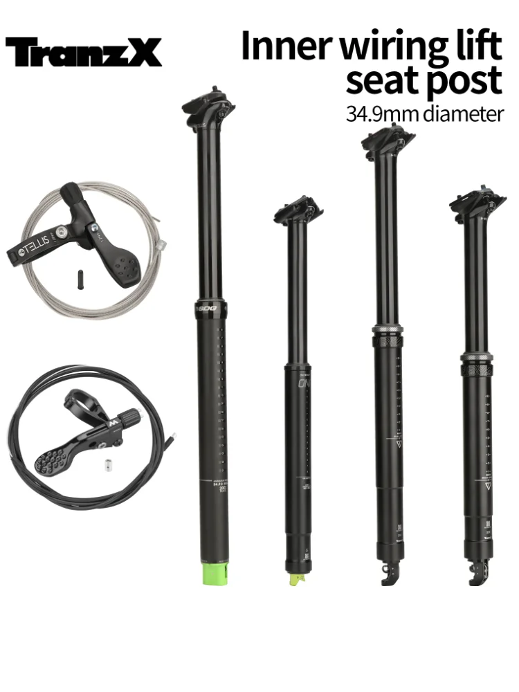 AliExpress 34.9mm DH cycling Bicycle Seatpost For MTB Internal External Handle Wire Control 150//200mm Stroke Lifting Hydraulic Seat Tube