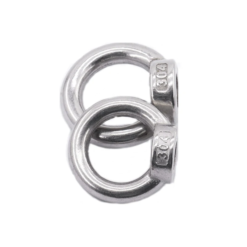 ﻿ 1-5pcs M3 M4 M5 M6 M8 M10 M12 M14 M16 M18 M20 M24 M27 M30 M36 304 Stainless Steel Marine Lifting Eye nut Ring Nut Loop Hole