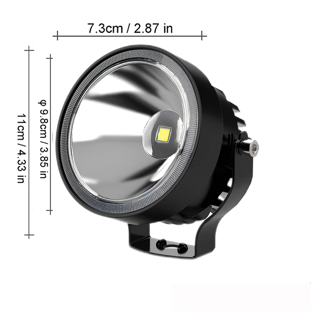 NAOEVO 2pcs 4 Inch Led Work Light Spotlight 4x4 Offroad 60W 14000lm Super Bright White Round Fog Lights  For Motorcycle ATV Boat