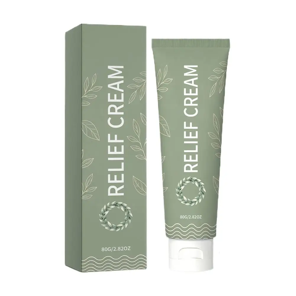 Muscle Relief Cream Fast Absorbing Soothing Rub Cooling Cream for Neck Back Feet Sore Muscles Post Workout Travel Squeeze Tube