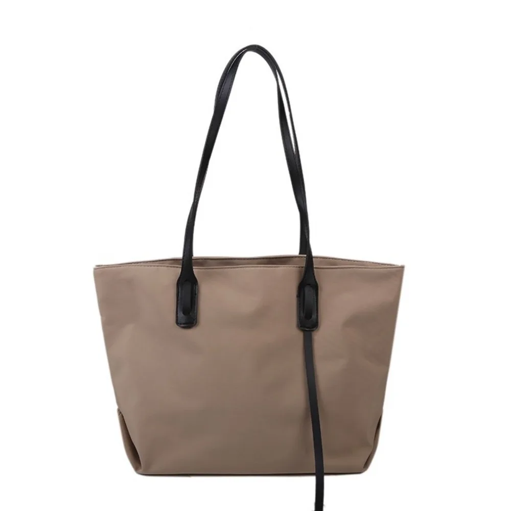 Casual Versatile Tote Bag Large Capacity Solid Color Shoulder Bag Soft Ladies' Bag For Women