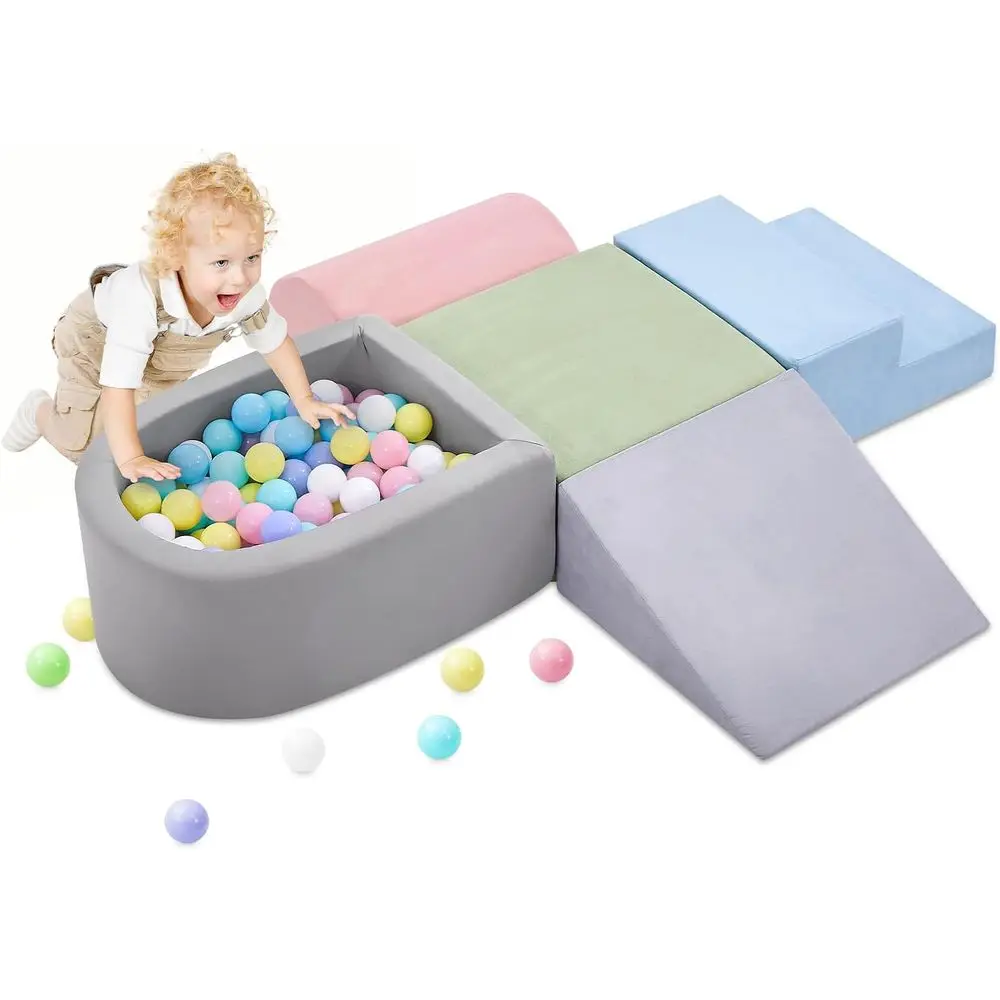 유아용 클라이밍 장난감, 볼풀이 있는 폼 클라이밍 블록, 아기용 5피스 소프트 유아용 클라이밍 장난감 실내용, 클라이밍 크라