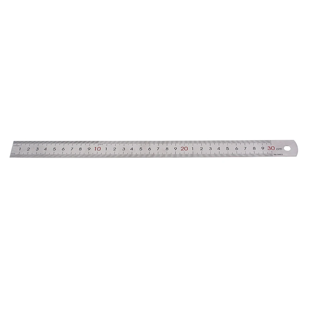 Stainless Steel Double Sided Measuring Ruler Straight Metal Rule For Sewing Foot Stationery Carpentry Engineering Drafting Tool