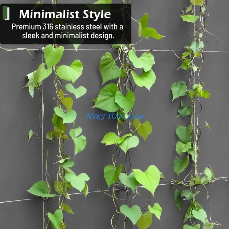 

L8RC Reusable 52 Inch Steel Plant Support Wire For Balcony Garden Vine Structure