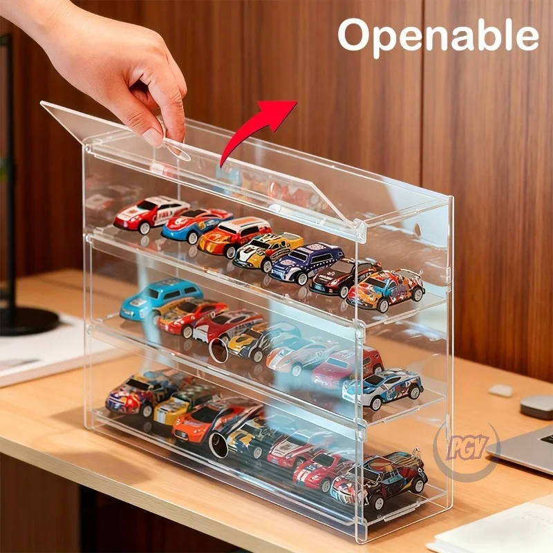 

Прозрачный акриловый многоуровневый витринный шкаф (3/4 яруса) для хранения моделей автомобилей, конструкторов, фигурок и коллекционных предметов