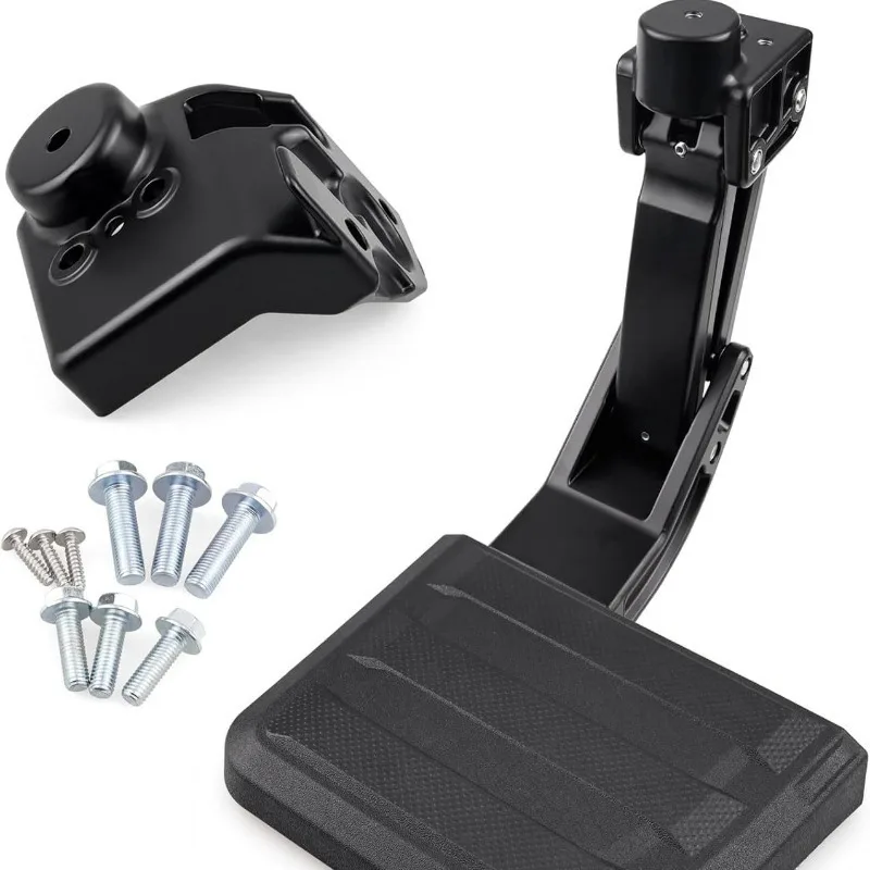 Aluminum Alloy Retractable Tailgate Step Universal Pickup Rear Bumper Bed Step Foldable Non-slip Pedal Truck Exterior Mod Parts