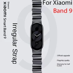 Xiaomi Mi Band用ステンレススチールブレスレット,Mi Band用メタルストラップ,Mi Band用交換可能ブレスレット,9,8,NFC