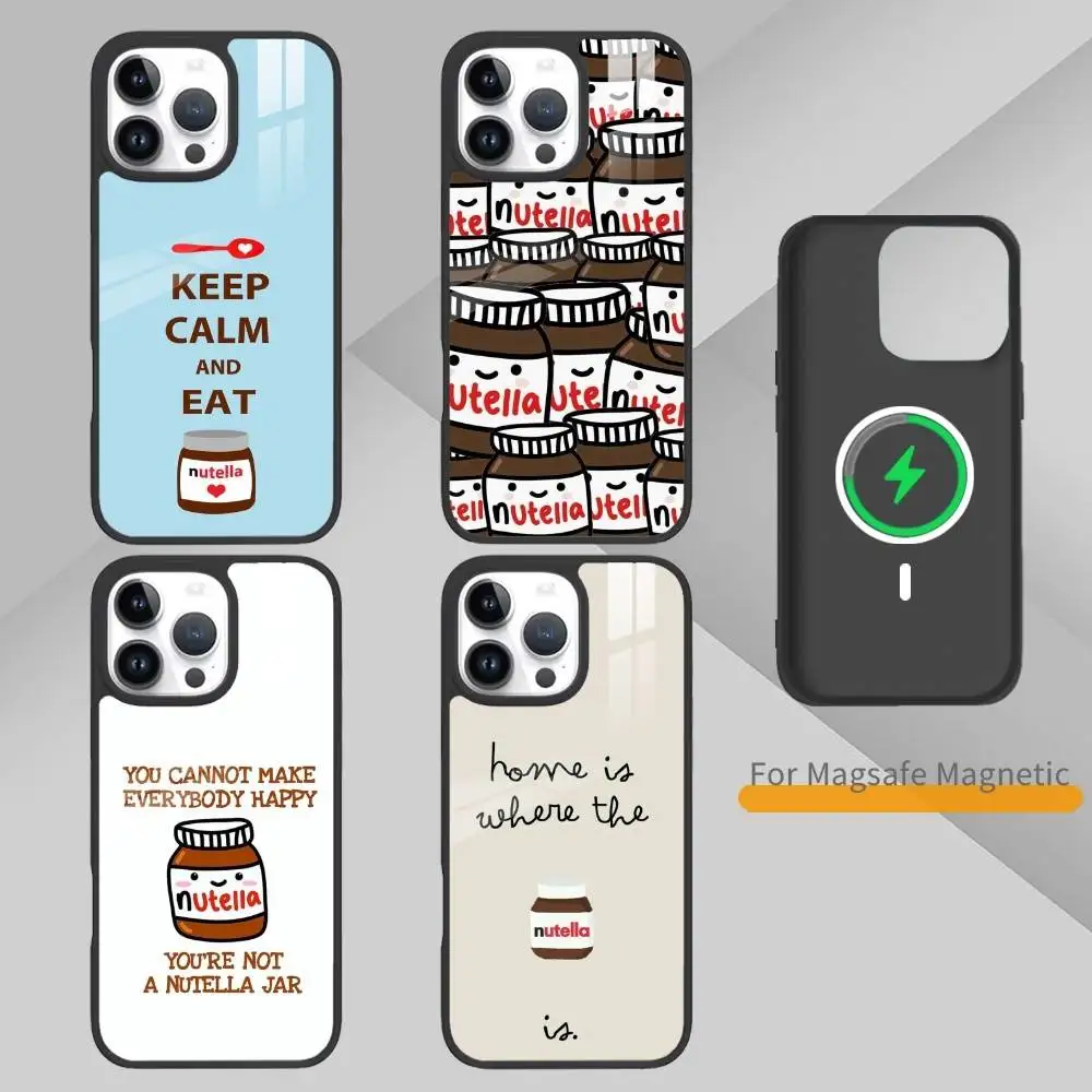 W-Chocolates-E-Nutellas-  Phone Case For iPhone 14,16,15,13,17,12,Plus,Pro,Max Magnetic For Magsafe Frosted Cover