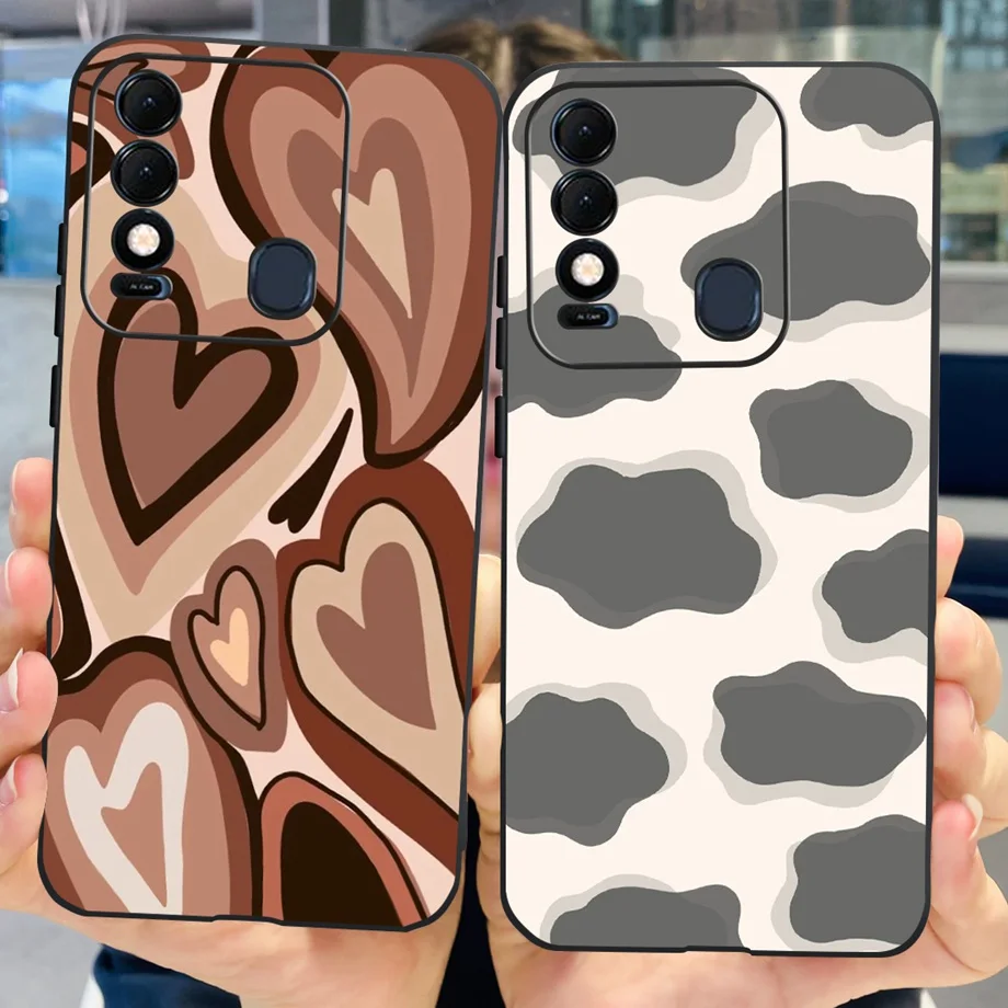 Voor Tecno Spark 8C 8 Pro Soft Gevallen Tpu Zwart Siliconen Fundas Voor Tecno Spark 9 Pro 9T Spark8 8Pro Nieuwe Mode Schilderen Bumper