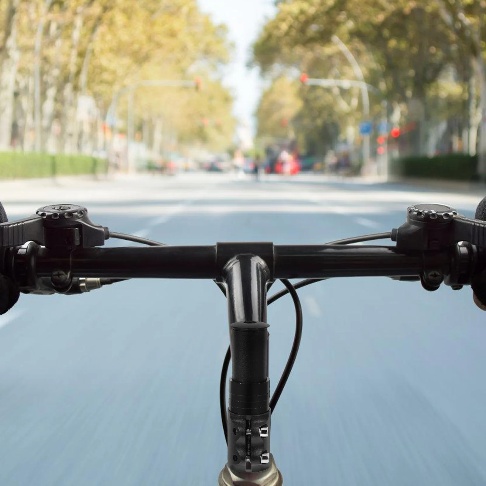 

Front Fork Riser Extender 2.7 Inch 70Mm Aluminum Alloy Bike Handlebar Stem Lift For Most Bicycles Fork Stem Adjuster