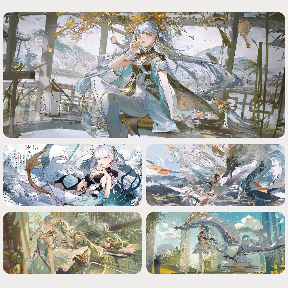 Wuthering Wave Jinhsi Gaming Mouse Sub, Deskvirus Keyboard Polymer, Desk Protector, Desk Pads, Accessoires PC