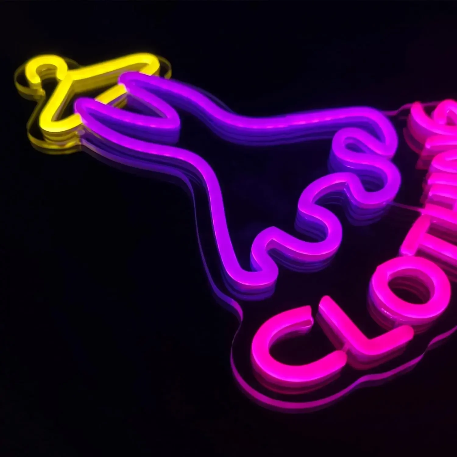 Dresses Neon Sign Clothing Store LED Neon Light Sign for Dressing Room, Fitting Room Dance Room Business Decor Neon Light