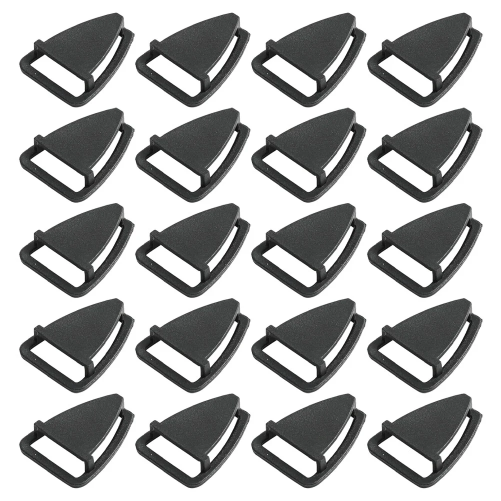 100 Pcs Accessories Safety Replacement Buckles Clip Construction Hat Attachment Helmets Chin Strap Triangle Motorcycle