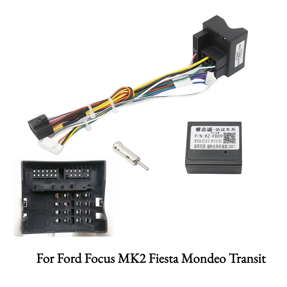 16 Pin to Wiring Harness for Ford Focus MK2 Fiesta Mondeo Transit | CAN Bus Decoder Interface