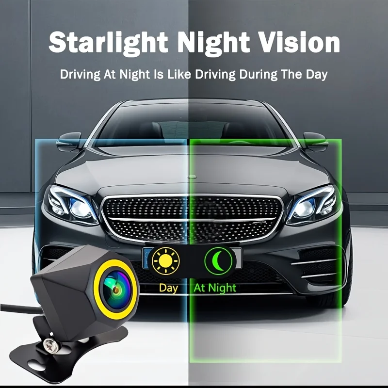 [AHD Night Vision Fisheye Universal Backup Camera] for Monitor Reversing Parking SUV Vehicles Pickup Camper Tractor Van Truck RV view 5