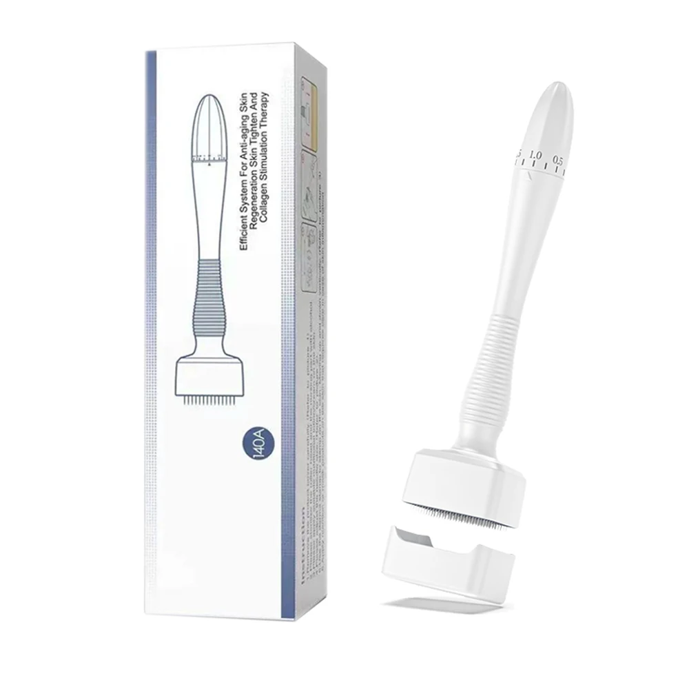 

Derma Stamp 140A Adjustable Needle Microneedle Derma Stamp For Face Skin Care Bread Hair Growth Microneedling Roller System