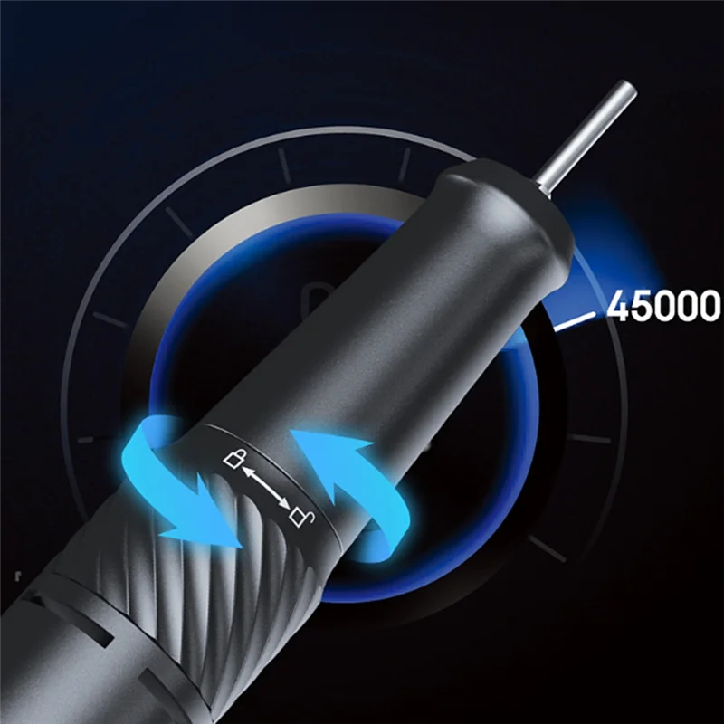 

N09R-шлифовальный станок, электрическая дрель для ногтей, скорость 45000 об/мин для личной гигиены, пыльца персикового цвета